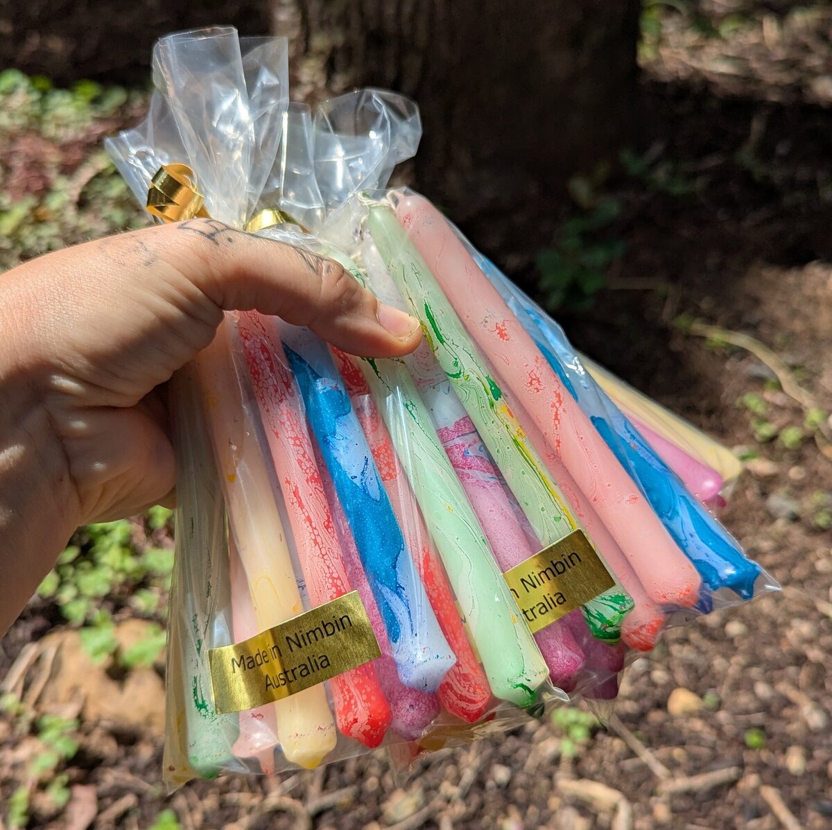 Marbled 2hour Tiny Tapers (12 packs)